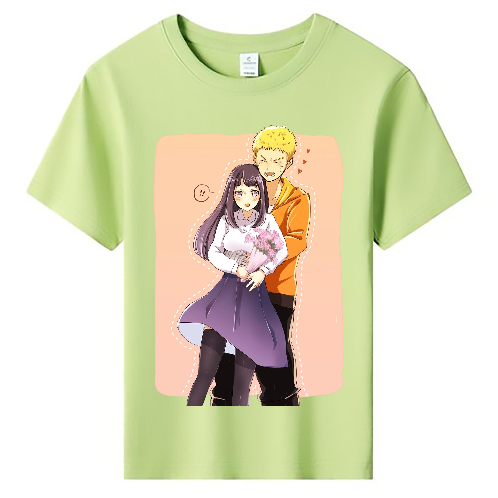 （画像用） NARUTO -ナルト- 日向ヒナタ Hyūga Hinata 綿100％キッズTシャツ（フロントプリント）